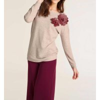 Shirt m. Blüte, sand