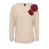 Shirt m. Blüte, sand