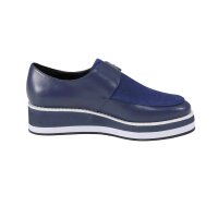 Leather slipper, blue