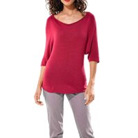 Sweatshirt with back cutout, raspberry