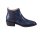 Leather booties, blue