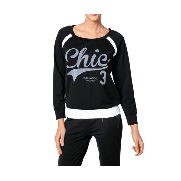 Sweatshirt, schwarz-grau