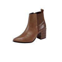 Stiefelette, cognac