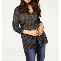 Print blouse, mint-black