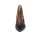 Patent leather bootie, cognac-black