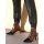 Patent leather bootie, cognac-black