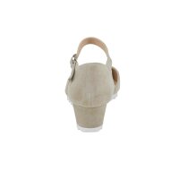 Rind-Veloursleder-Pumps, taupe