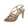 Sandal with strap, bronze coloured