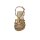 Sandal with strap, bronze coloured