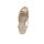 Sandal with strap, bronze coloured