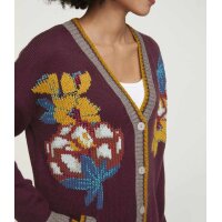 Cardigan, bordeaux-multicolour