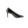Patent leather velours pumps, black