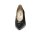Patent leather velours pumps, black