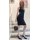 Patent leather velours pumps, black