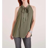 Chiffonbluse, oliv