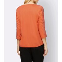 Shirt with lace insert, mandarine