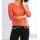 Shirt with lace insert, mandarine