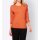 Shirt with lace insert, mandarine