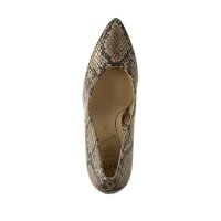 Marken-Pumps, taupe-metallic
