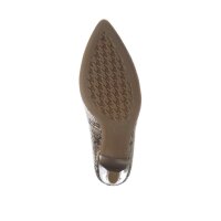 Marken-Pumps, taupe-metallic