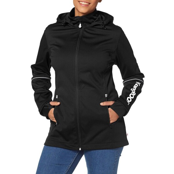 Softshell striukė su gobtuvu, juoda