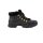 Buty z lamówką z tkackiego futra, czarno-złote