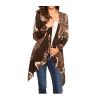 Cardigan, terracotta-brown