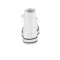 Leder-High-Top-Sneaker, weiß