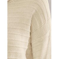Designer-Rollkragenpullover m.Effektgarn, elfenbein