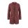 Long cardigan, red-patterned