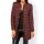 Long cardigan, red-patterned