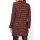 Long cardigan, red-patterned