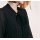 Chiffonbluse m. Perlen, schwarz
