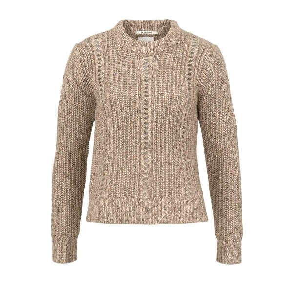 Marken-Pullover, beige