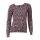 Druck-Strickjacke, lila-bunt