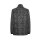 Wattierte-Marken-Wollflauschjacke, schwarz-grau