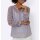 Chiffon-Druckbluse, schlamm-lavendel