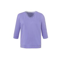 3/4-Arm-Sweatshirt mit Spitze, lavendel