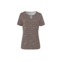 Cut-out-Shirt, dunkeltaupe-ecru