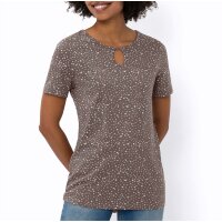 Cut-out-Shirt, dunkeltaupe-ecru