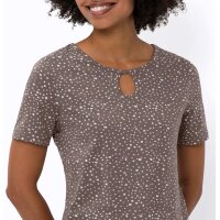 Cut-out-Shirt, dunkeltaupe-ecru