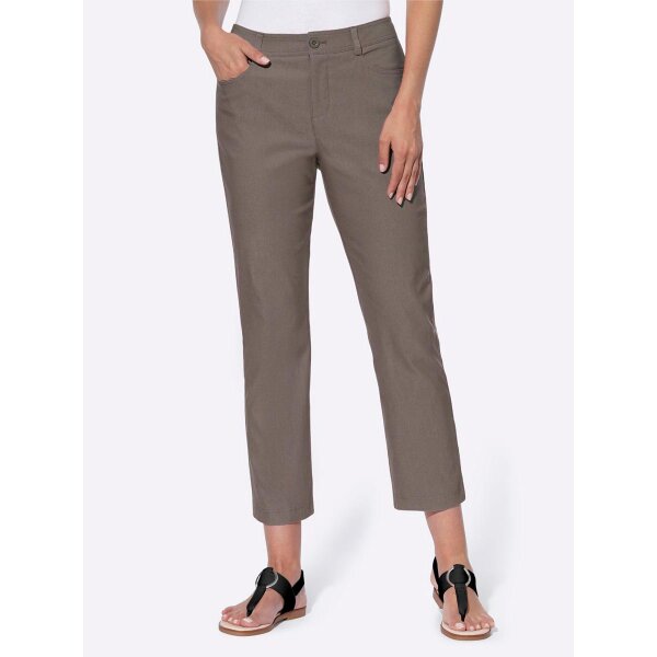 5-Pockets-Bengalin-Stretchhose, dunkeltaupe