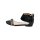 Sandalette m. Schmucksteinen, schwarz