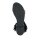 Sandalette m. Schmucksteinen, schwarz
