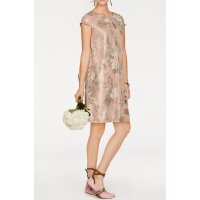 Druckkleid, puder-gold