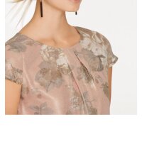 Druckkleid, puder-gold