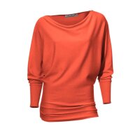 Sweter z zamkiem, koralowy