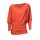 Sweater with zipper, coral