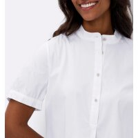 Stehkragen-Stretchbluse, weiß