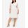Lace dress with wavey hem, ecru